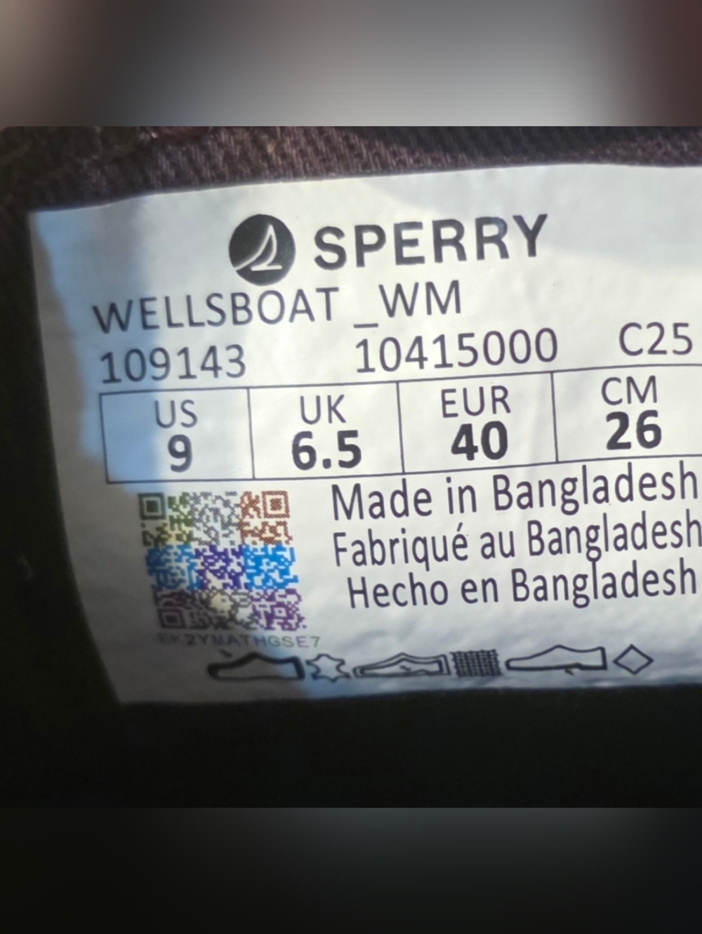 Sperry Womens Wells Boat Shoe Fig Leather Size 9 NWOB Defects - Picture 11 of 11